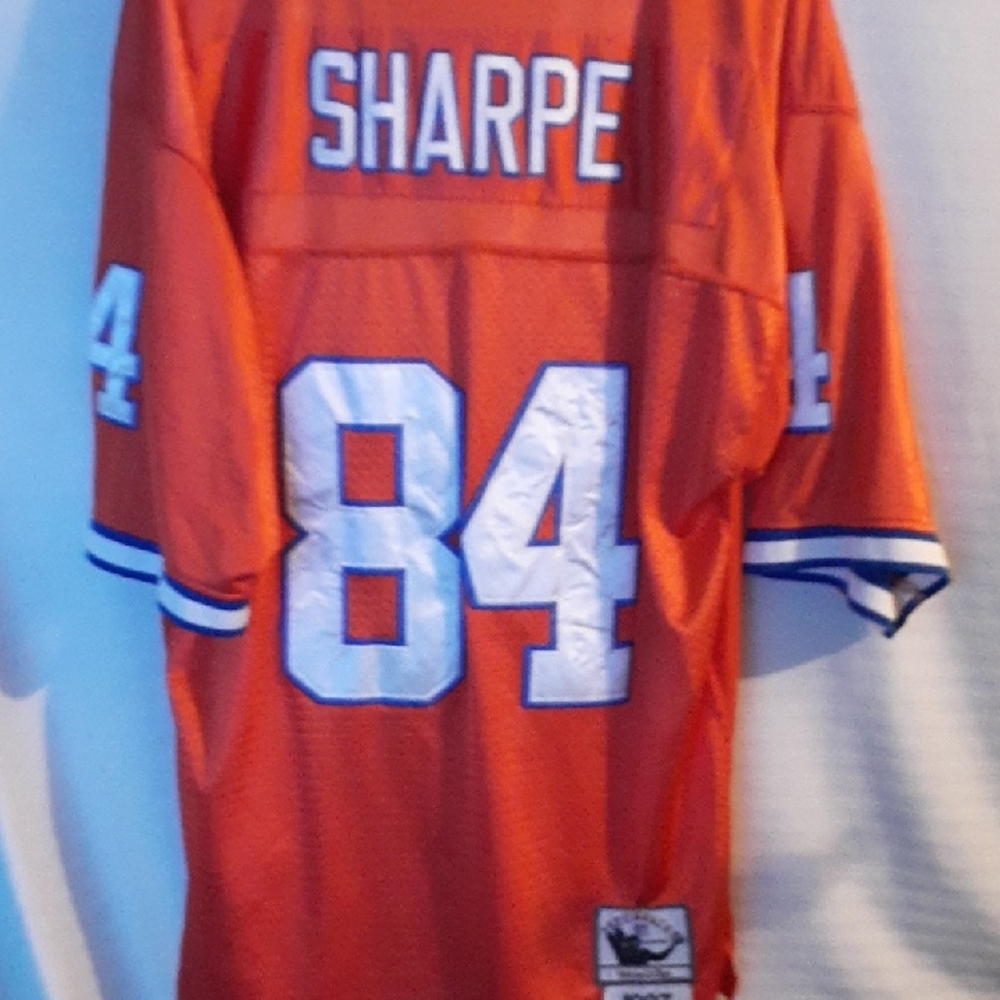 Orange Football Jersey with Number 84